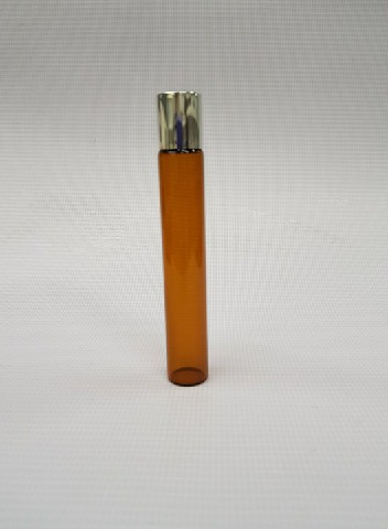 FLA0007 - FRS.ROLL ON VIDRO 10ML AMBAR TPA PRATA