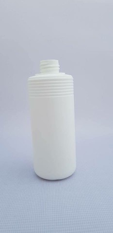 FRS0012 - FRASCO ESTRIADO DE 200ML BRANCO P/TP FLIP TOP 