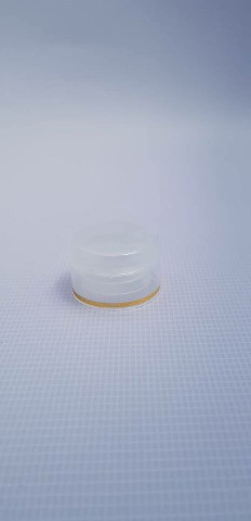 TFL0008 - TAMPA FLIP TOP 32MM NATURAL C/ FILETE OURO